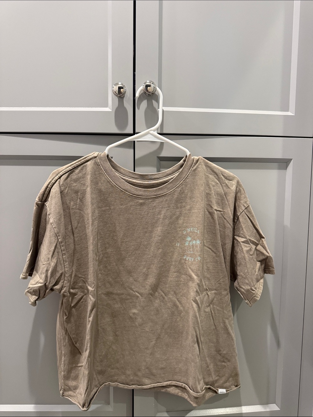 O'Neill Taupe Short-Sleeve Tee with Surf Logo